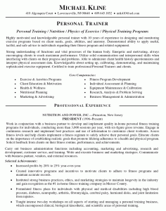 personal trainer resume personal trainer resume