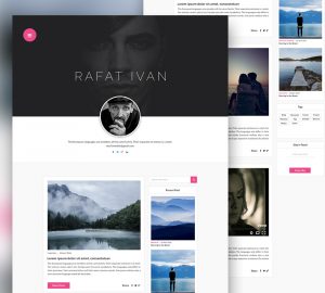 personal website template personal blog website template free psd