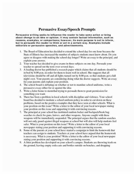 persuasive essays examples