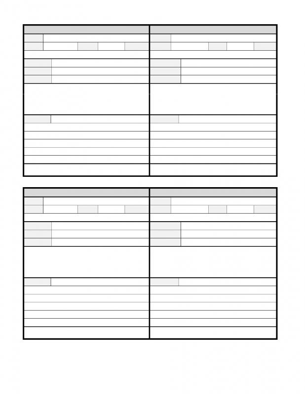 phone call log template