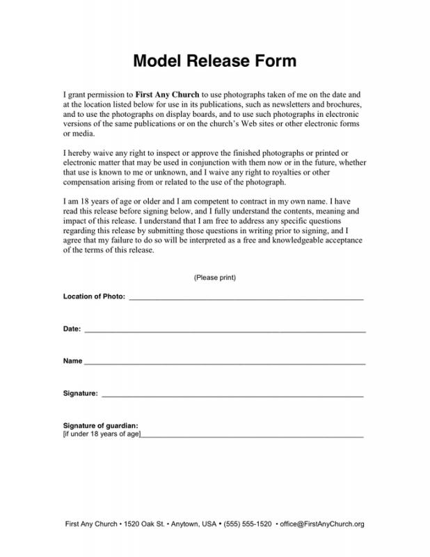 photo release form pdf