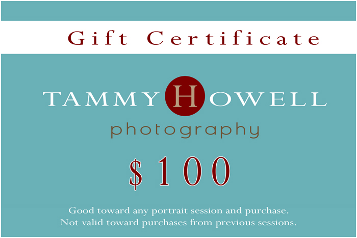 photography gift certificate