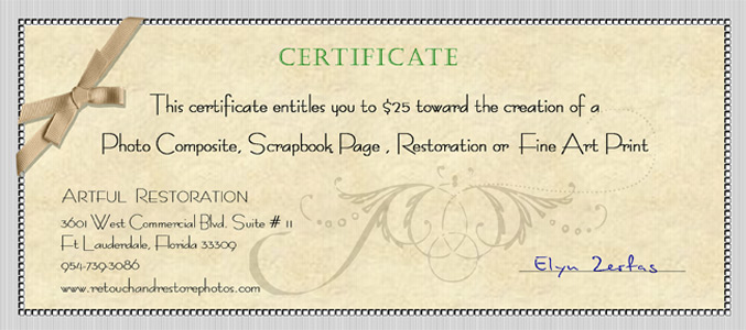 photography gift certificate template