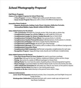 photography proposal template photography proposal template pdf