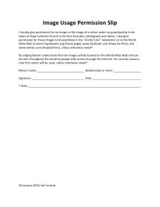 photography release form pdf image usage permission slipfull sheet