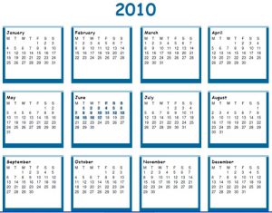 photoshop calendar template