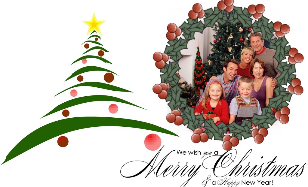 christmas photo cards theme free download photoshop