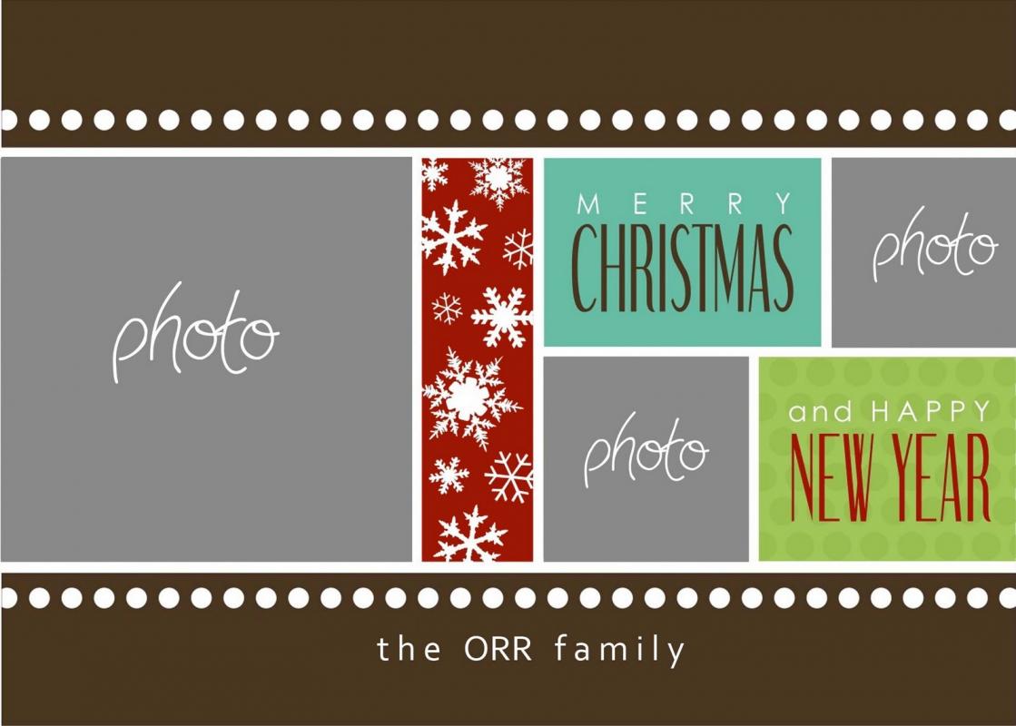 Photoshop Christmas Card Templates Template Business