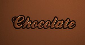 photoshop logo templates psd chocolate text effect type font caracter caligraphic d