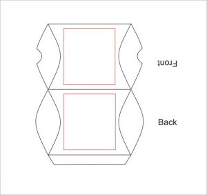 pillow box template pillow box template example