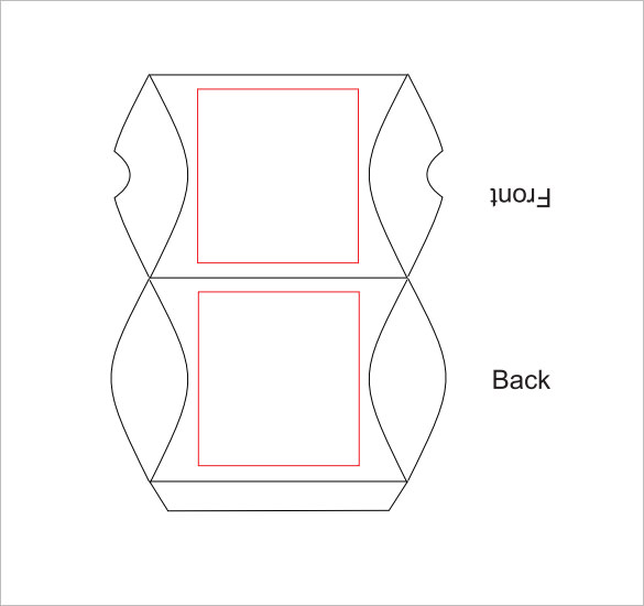 pillow box template