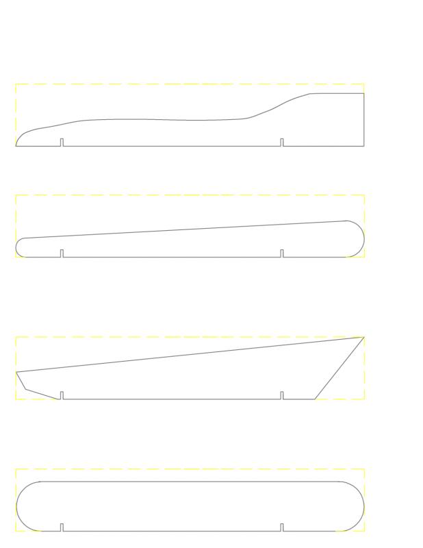 Pinewood Derby Cars Templates