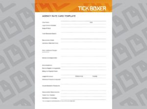 place card templates ratecard template