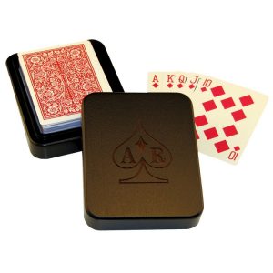 playing card box custom wooden playing card box dark wood