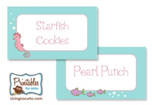 pool party invitation templates food labels mermaid