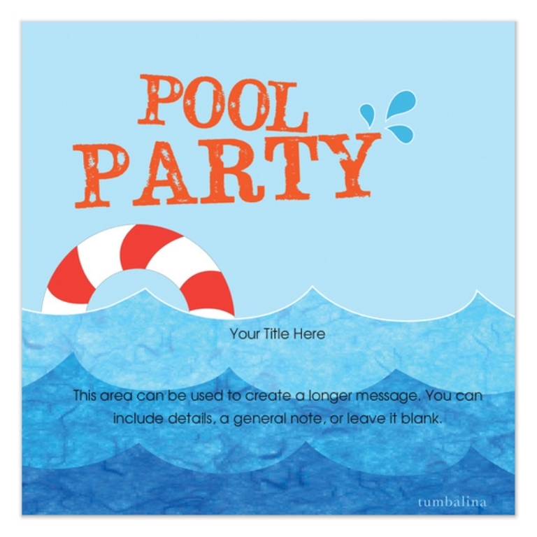 pool party invite template