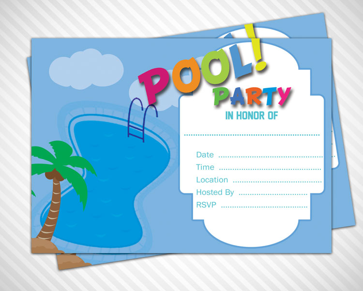 pool party invite template