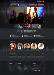 portfolio website template radio one website on wordpress template