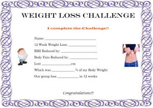 poster template word weight loss challenge winner certificate template