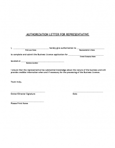 power of attorney letter sample authorization letter for representative l