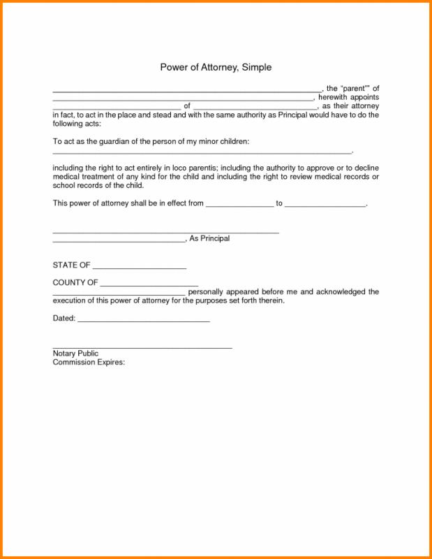 Power Of Attorney Letter | Template Business