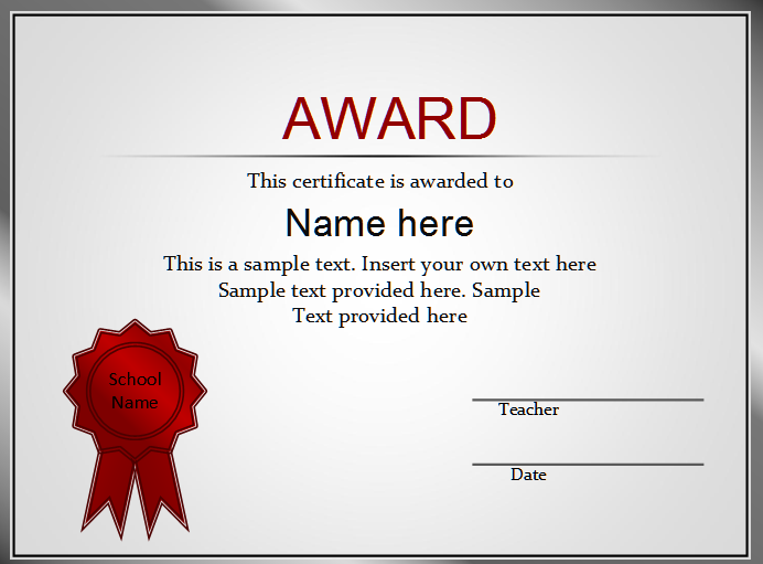 ppt certificate template