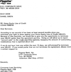 pre approval letter sample heloc closing