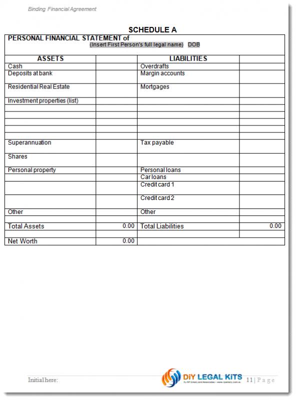 prenuptial agreement template