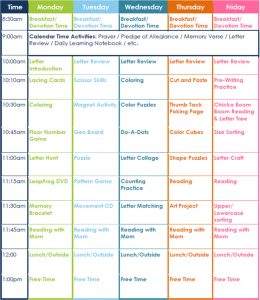 preschool lesson plans preschool lesson plan daily schedule