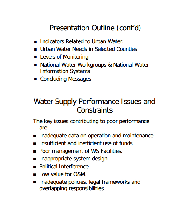 presentation outline template