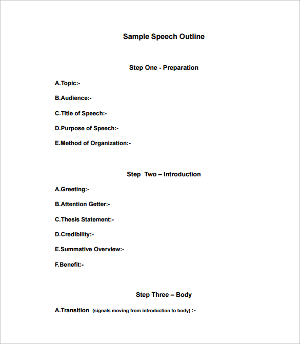 presentation outline template