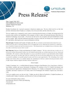 press release format template preview website press release uniplus