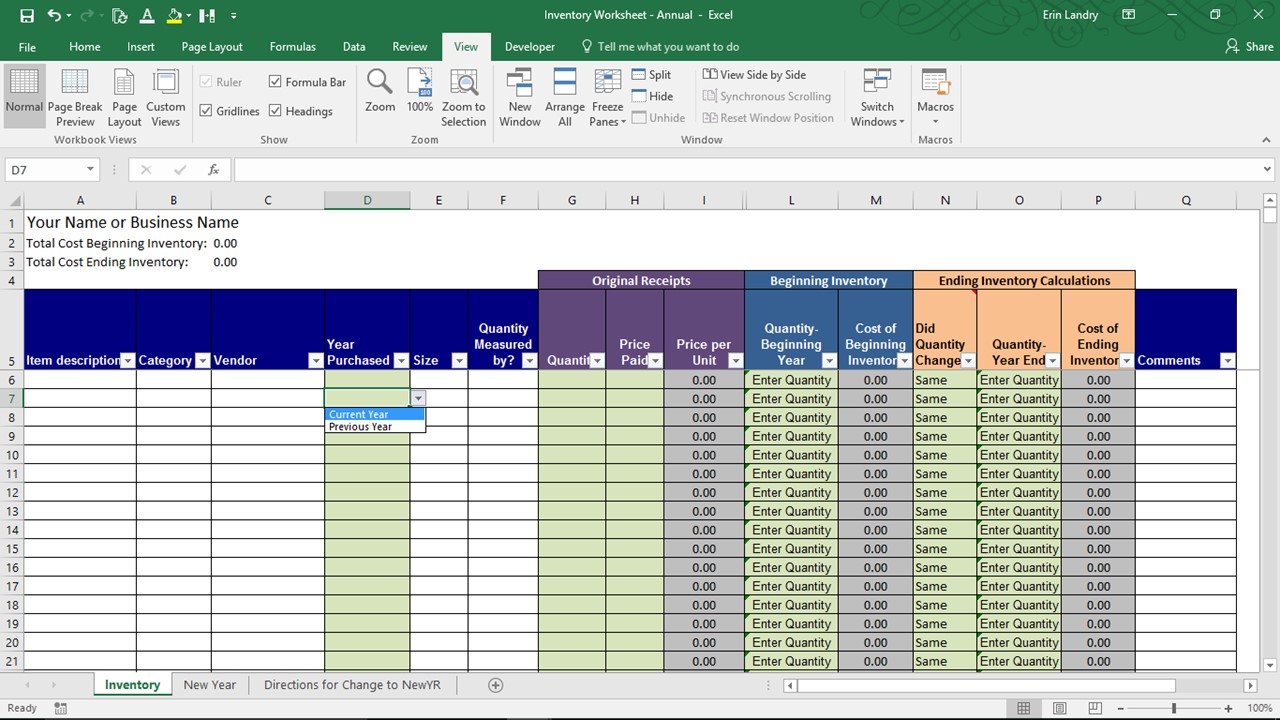 price sheet template