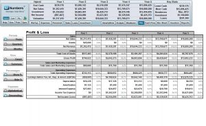 pricing sheet template p&l