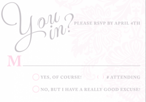 princess invitation template rsvp