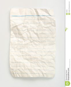 print notebook paper crumpled line paper