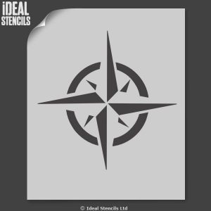 print out stencils nautical star symbol stencil star motif size xx large xcm [] p