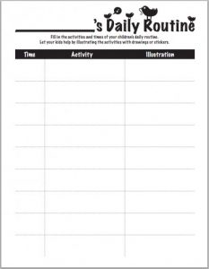 printable appointment book chart