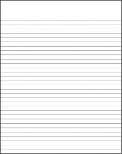 printable college ruled paper template business