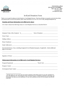 printable donation form template in kind donation form new york d