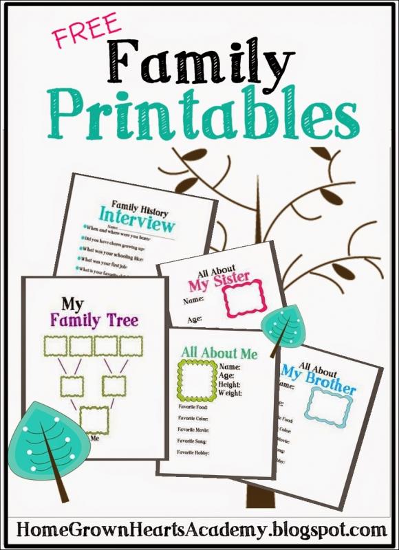 printable family tree