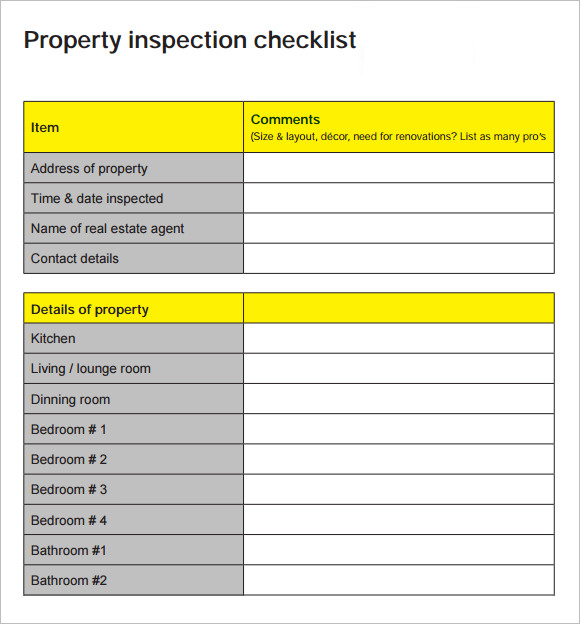 printable home inspection checklist for buyers