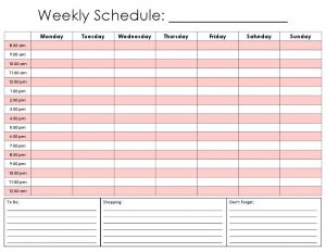 printable hourly schedule weekly calendar by hour printable hourly daily calendar template kvhsro