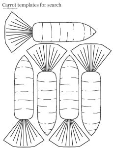 printable menu template carrot templates for hide and find search game