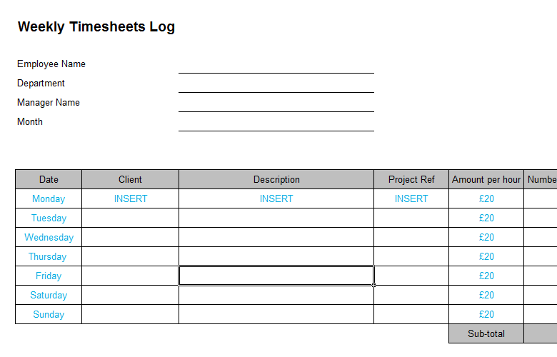 printable mileage log