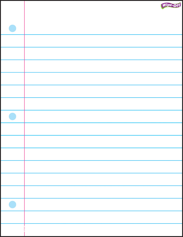 Printable Notebook Paper Template