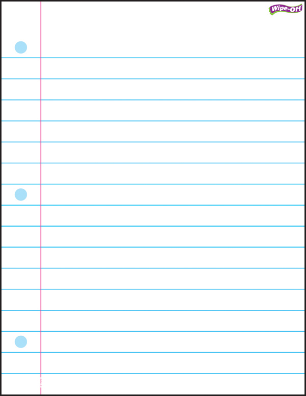 Printable Notebook Paper Template Business
