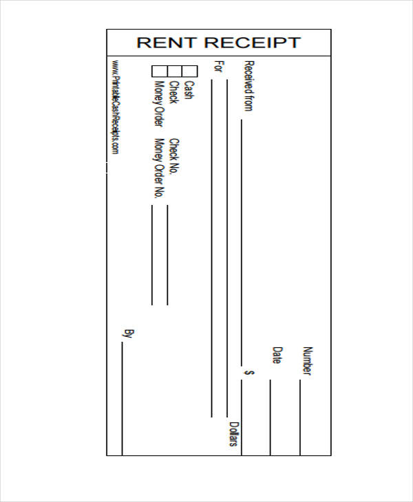 printable rent receipt