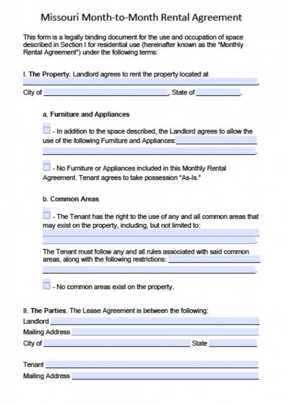 printable rental agreement