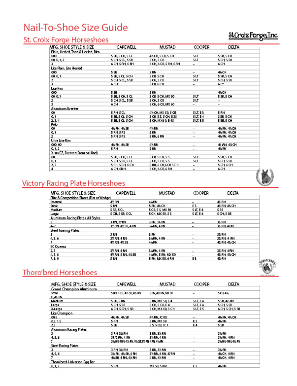 printable shoe size chart